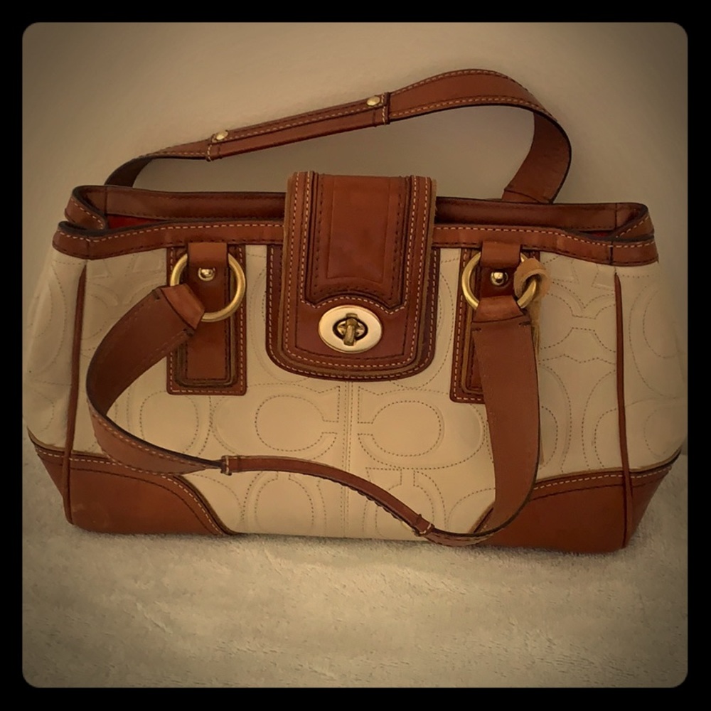 Coach 11330 Hampton Leather Carry-all good cond.